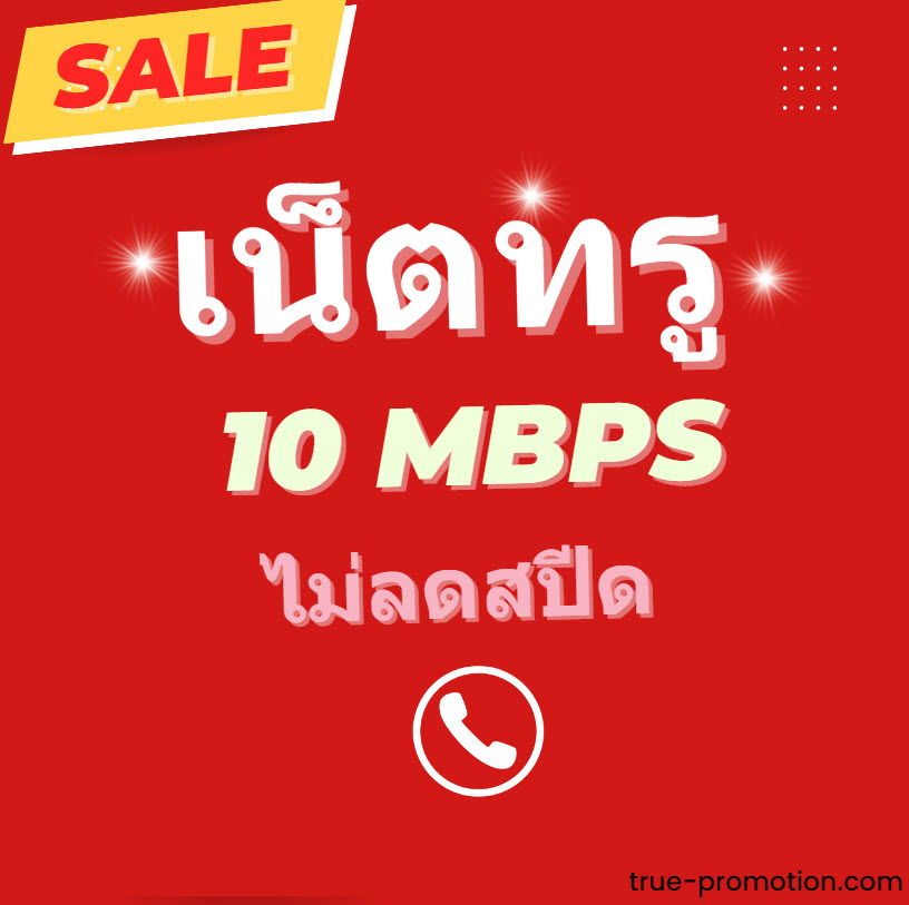 สมัครเน็ตทรู 10 Mbps